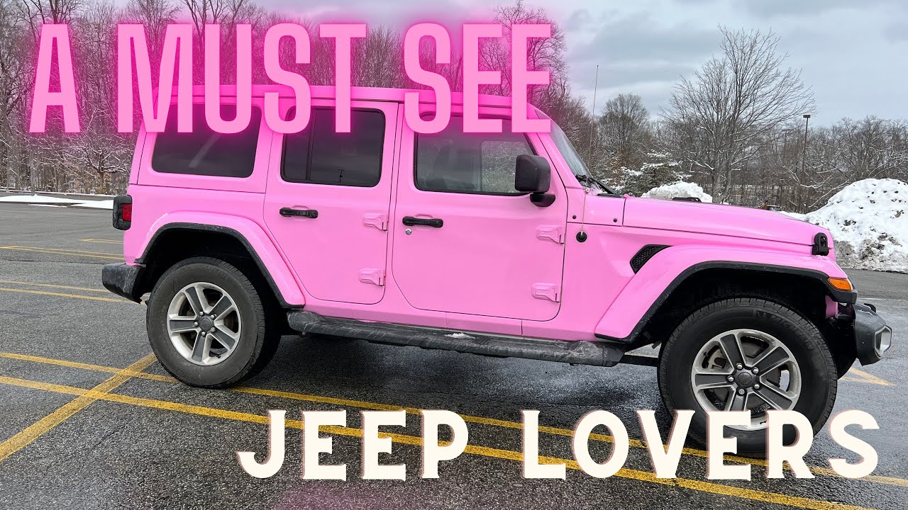 PINK JEEP WRANGLER SAHARA WRAPPED | VLOG 💗