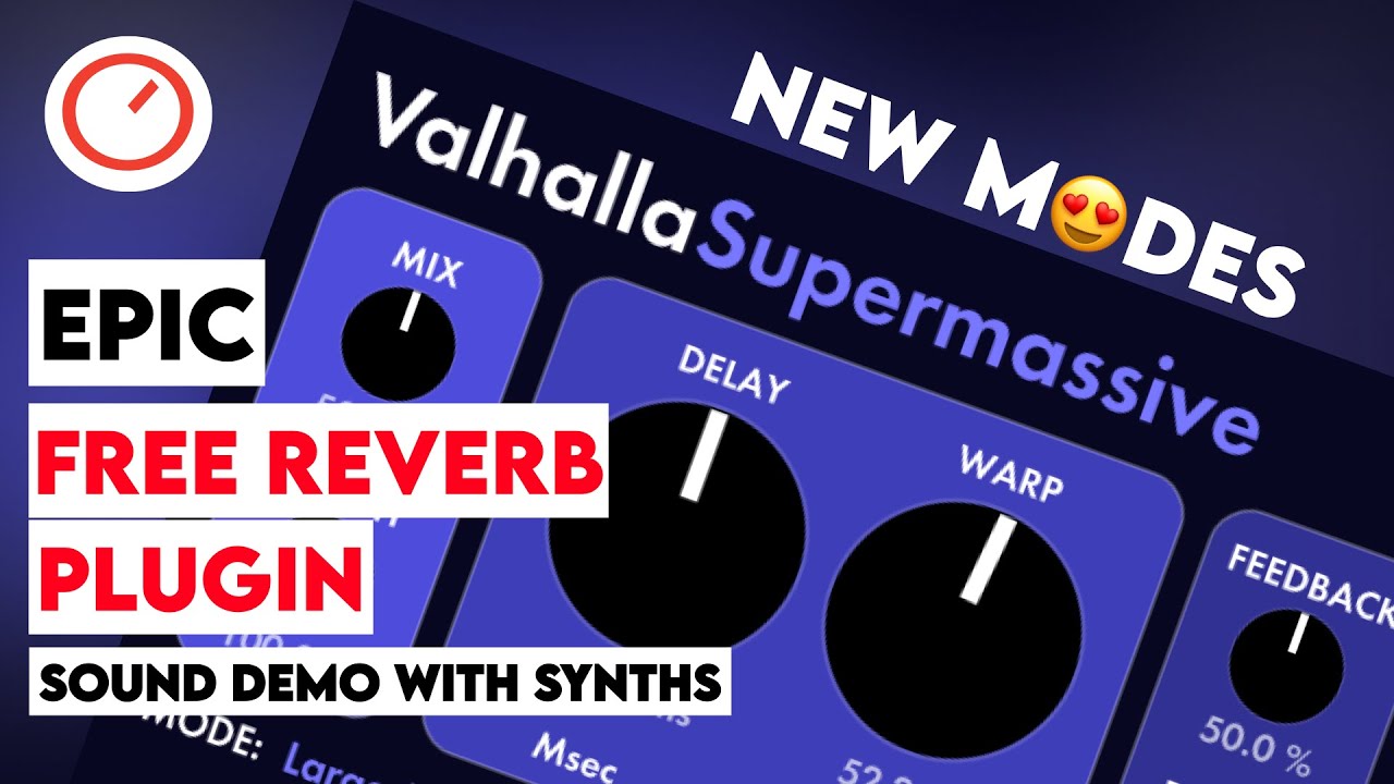 Valhalla Supermassive Free Reverb Plugin: 2 New MASSIVE  Modes Sound Demo With Synthesizers