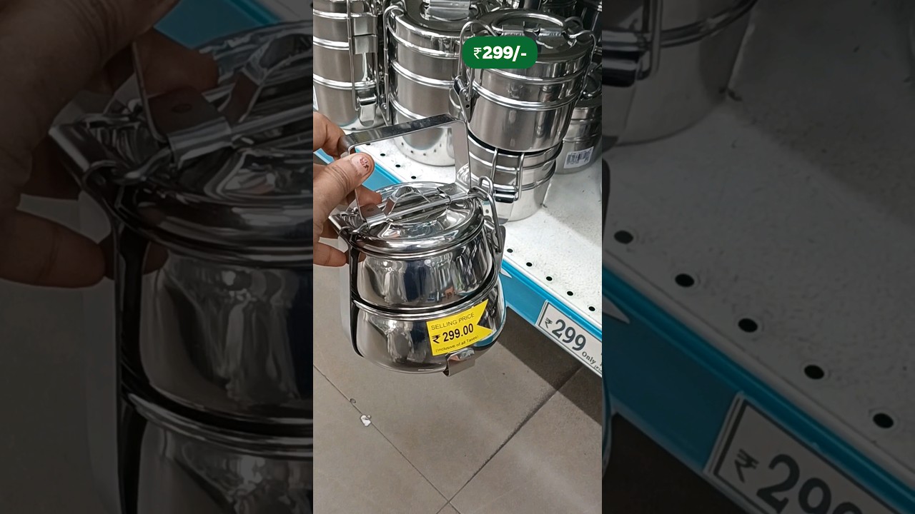 🔥😍 DMART Finds Steel Lunch Box| Dmart Clearance Sale offers #dmart #affordablefinds #ashortaday