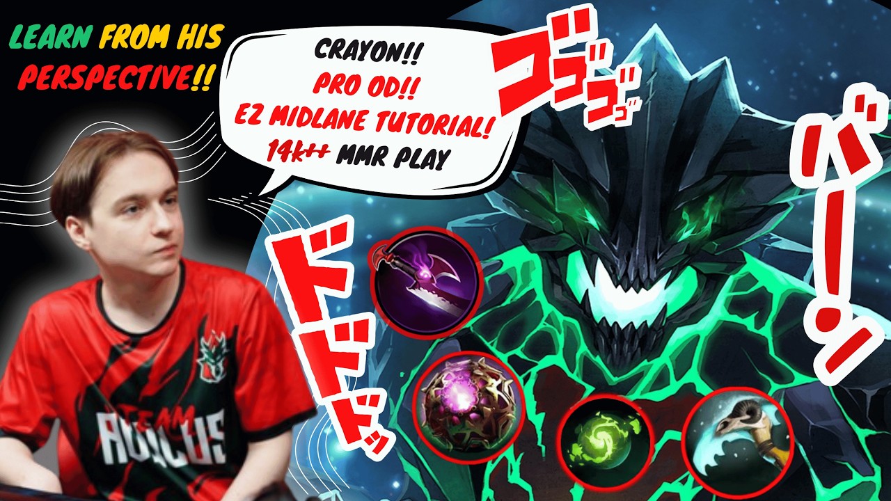 WATCH AND LEARN THIS ! Crayon Pro MID lane Tutorial Outworld Devourer !  #dota2 #dota2shorts