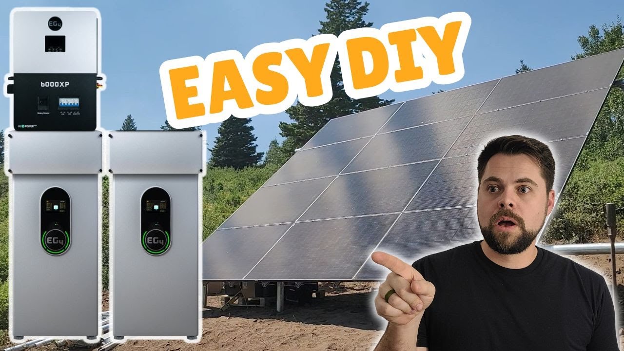 Easy DIY Off Grid Cabin with EG4 Batteries and Inverter