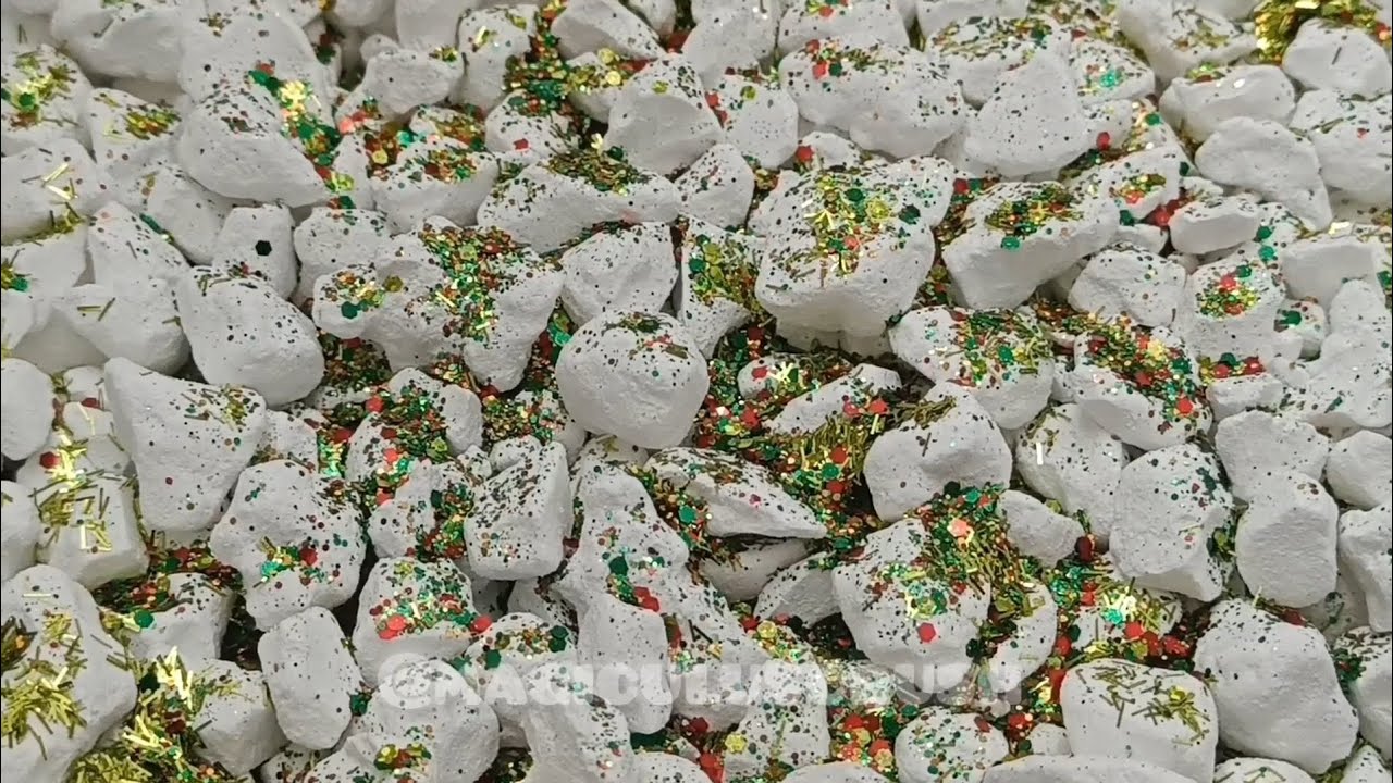 ✨⚪ Oddly Satisfying Snap - Crush of gym chalk pebbles + Glitters ⚪✨| ASMR | Relaxation| Sleep Aid