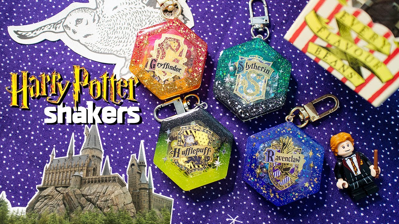 ENG l 레진으로 덕질하기 1탄! ✨호그와트 기숙사 쉐이커 / Hogwarts dorm shakers