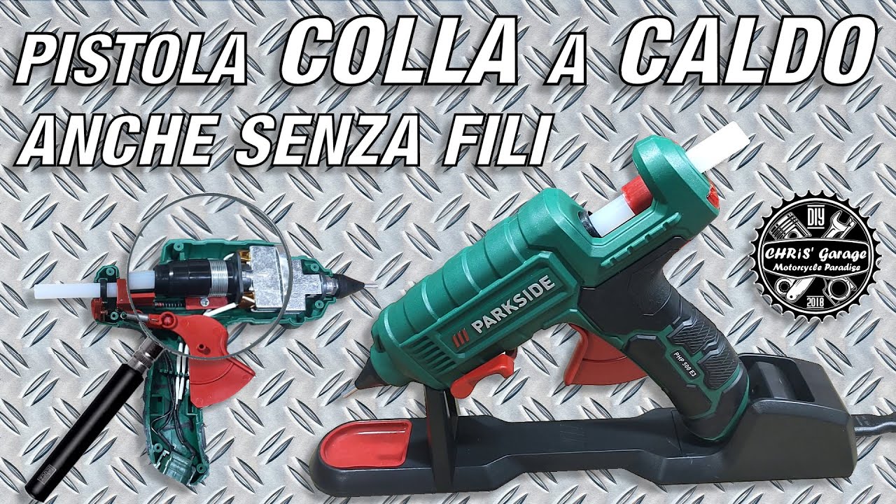Pistola Colla a Caldo anche Senza Fili cordless PARKSIDE PHP 500 E3