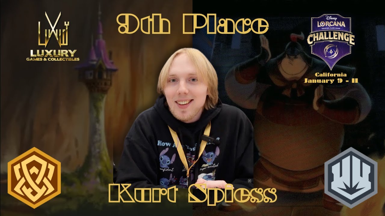 9th Place! | Kurt Spiess Amber Steel Deck | DISNEY LORCANA CHALLENGE NA Continentals