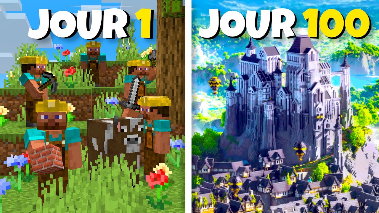 100 Jours Pour Créer l’Empire ULTIME sur Evolucraft