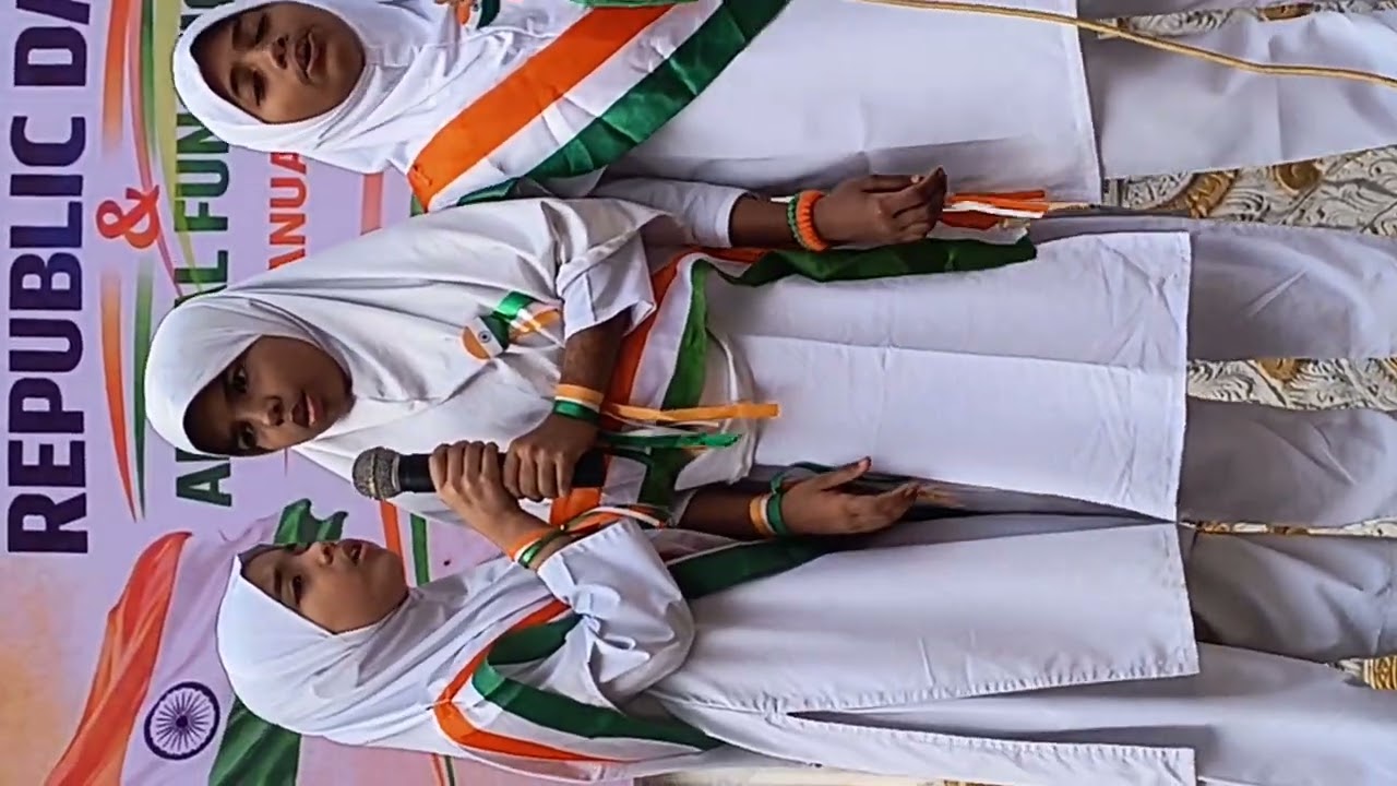 Hm log Musalman bachhe hain nazm by 3rd std girls Al Furqan english school opposite nice park 