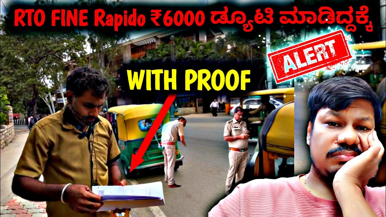 RTO FINE If  You Acept Trips In Ola Uber Rapido Namma yatri 5000 Fine
