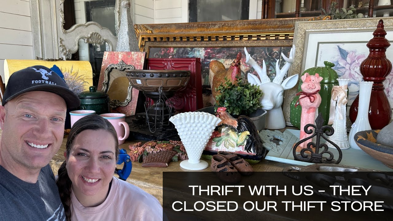 They closed our favorite thrift store?! - Come thrift with us for home decor - Make money thrifting