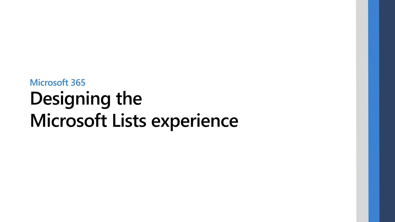 Designing the Microsoft Lists experience