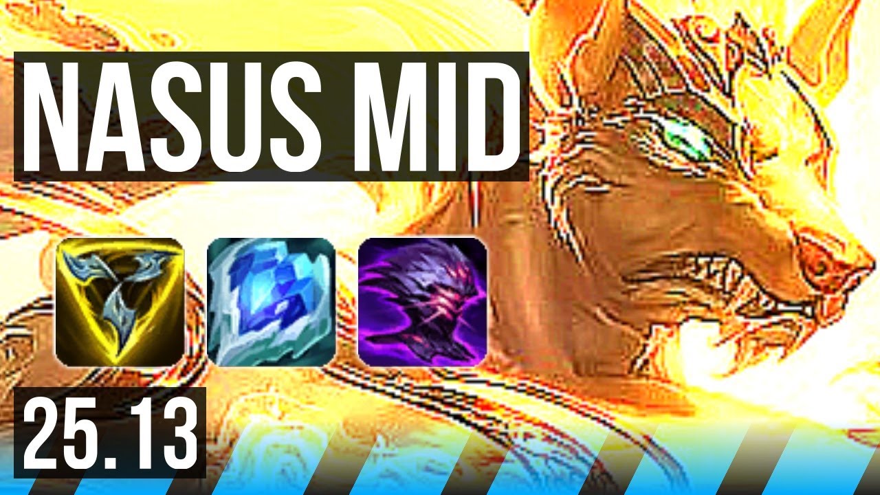 NASUS vs KATARINA (MID) | 12/0/12, 6 solo kills, Legendary, 900+ games | EUW Diamond | 25.13