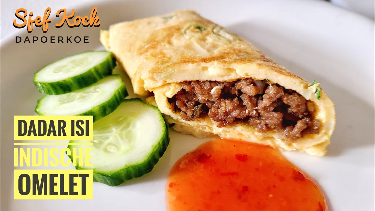 Indische Gevulde Omelet | Dadar Isi | Indo Dutch Stuffed Omelet | Indische Keuken