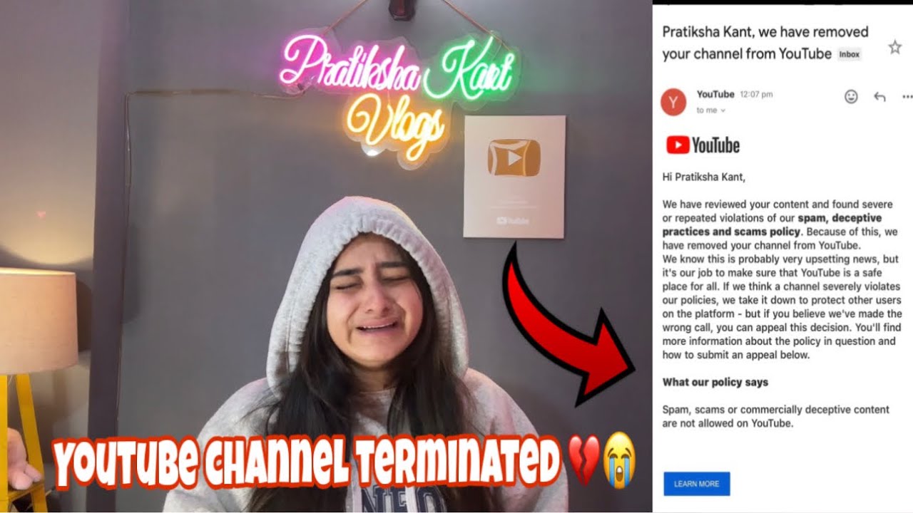 YouTube Channel Terminated 💔😭 I lost 2 lakh 50 thousand subscribers ❌