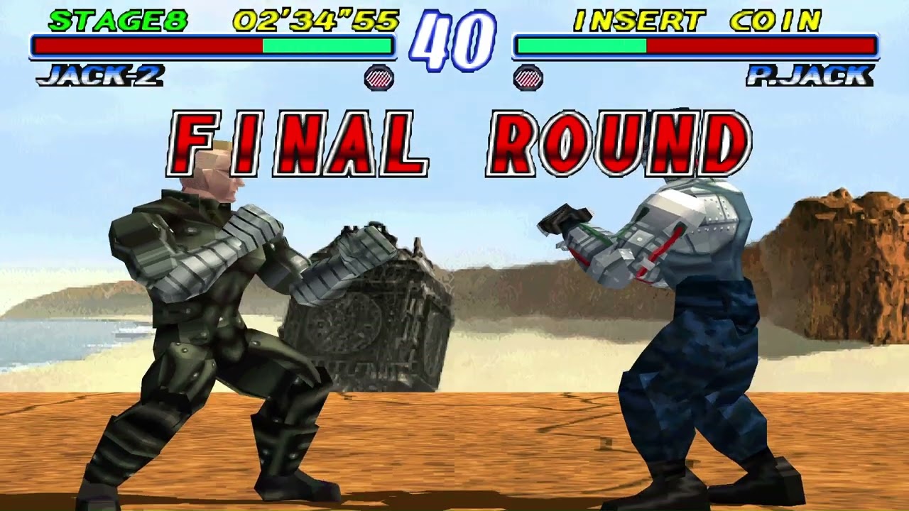 Tekken 2 Arcade Mode - Jack-2 Oynanış ve Bitiş Hikayesi (PS1)(4K)