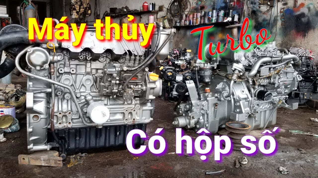 Máy Thủy Mitsubishi S4LM | Yanmar 4JH Giá Trong Video : Gọi 0913719579 - 0913948706