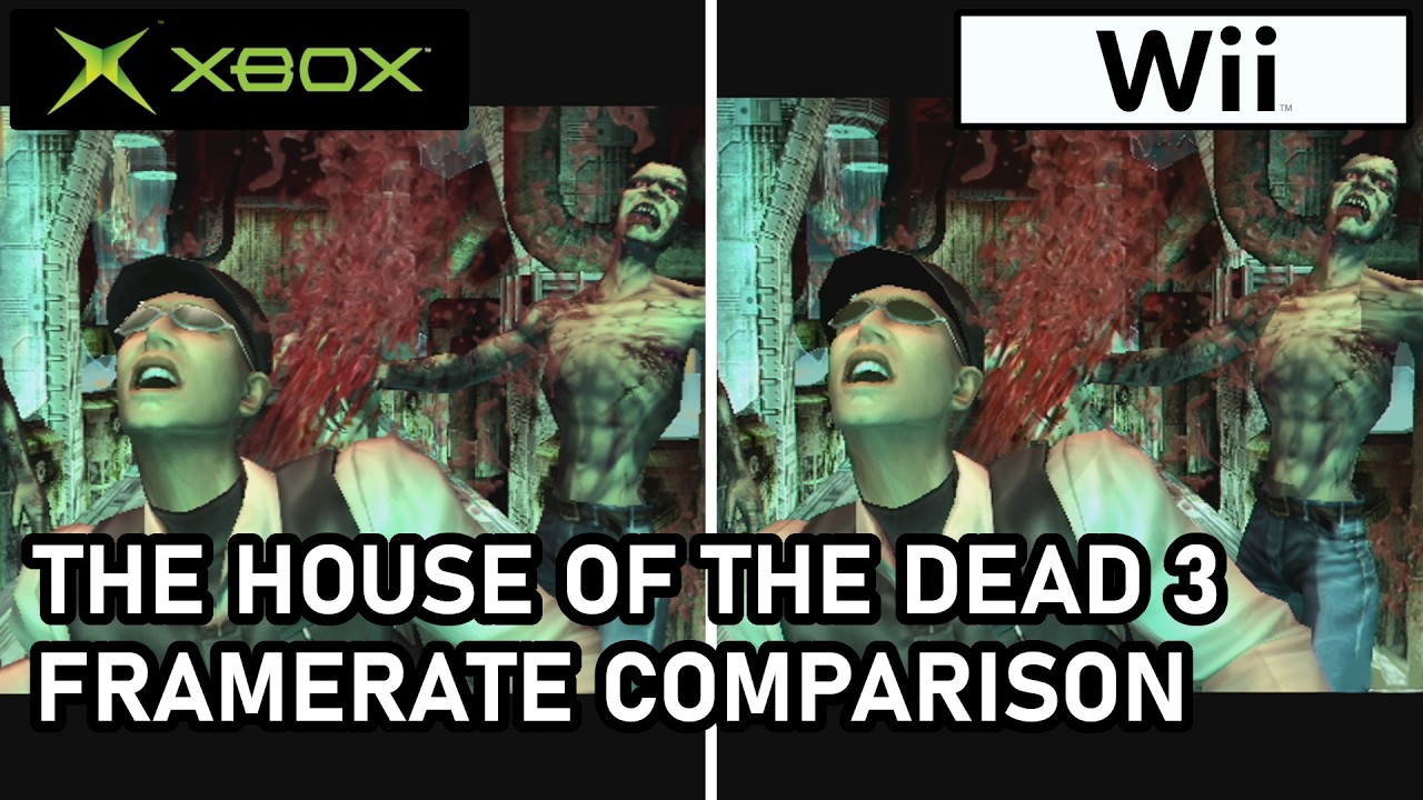 The House of the Dead III  |  Xbox vs Wii  |  Frame Rate Comparison