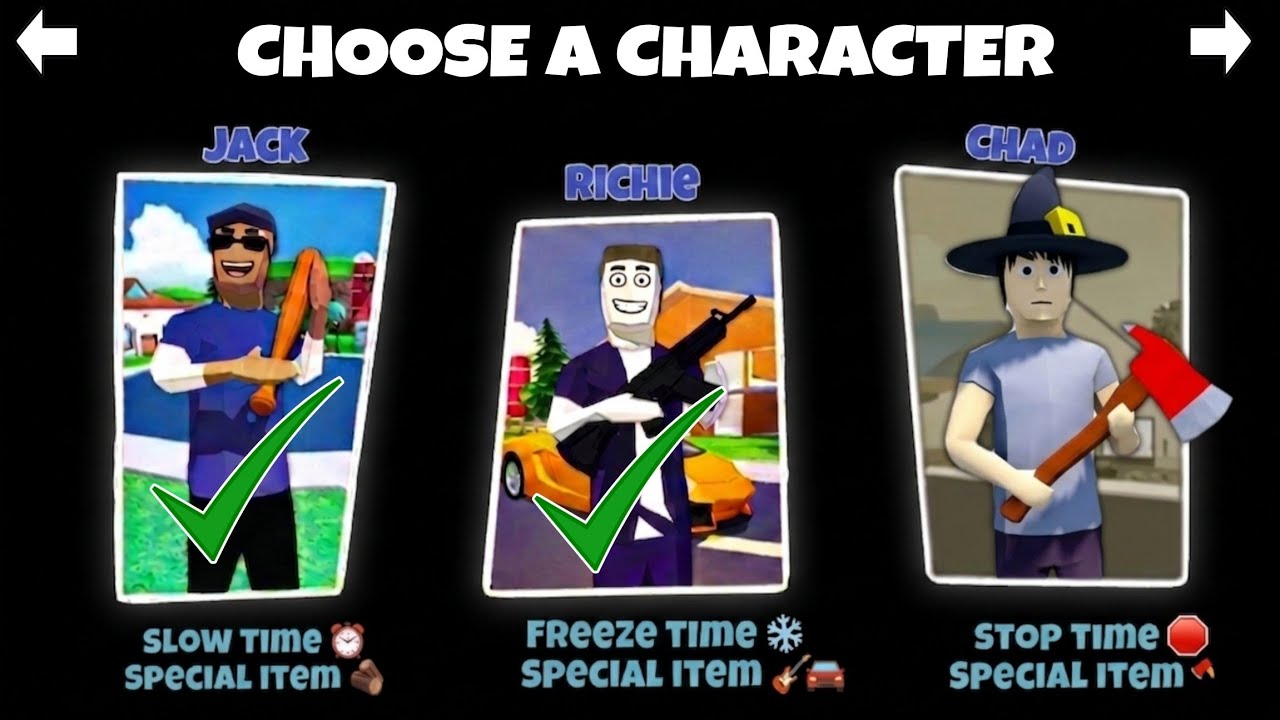 Finally Unlock All Characters Richie And Chad Mission Complete in Dude Theft Wars. 😱😍