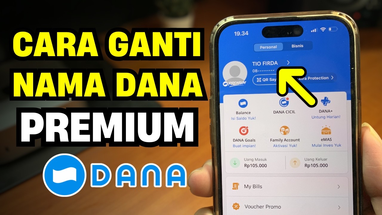 Cara Ganti Nama DANA Premium Terbaru 2026 | Bisa Ubah Nama Asli Akun DANA