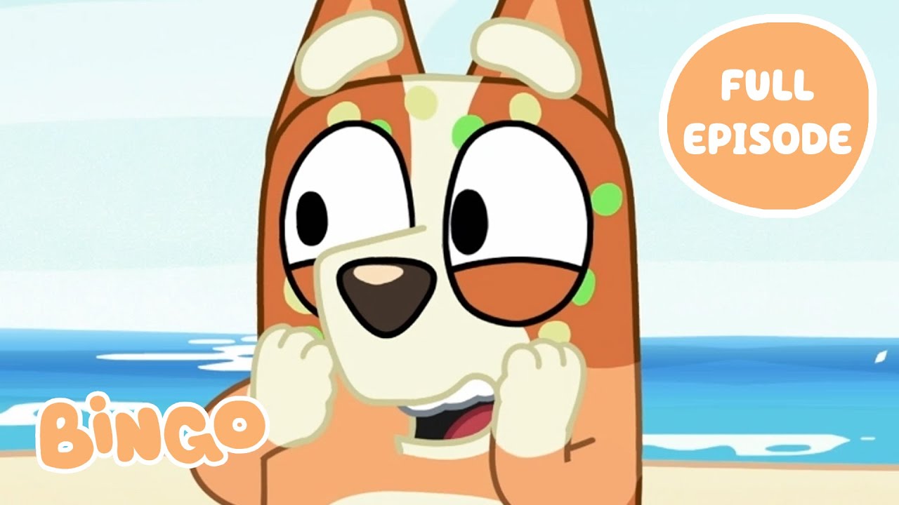 Bingo at the Beach! 🏝️🧡 | The Beach - Bluey Full Episode | Bingo - Official Channel