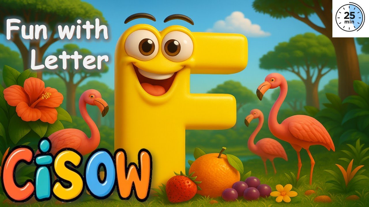 Learn the Letter F + More Letters | Fun Flamingos & Fish Tales  | Baobab ABCs by CISOW