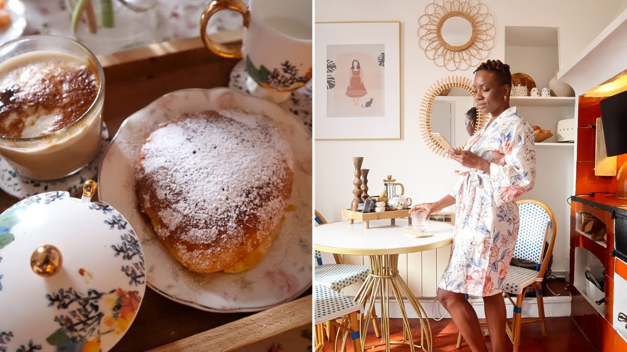 NOUVELLE ROUTINE MATINALE DANS NOTRE MAISON EN PROVENCE // RECETTE DE PANCAKES SOUFFLÉS À L'ORANGE