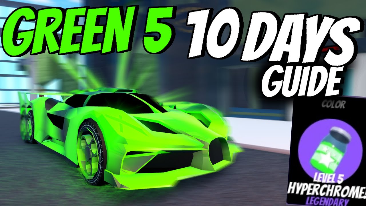 The PRO METHOD to GET GREEN 5 HYPERCHROME LEVEL 5 in JUST 10 DAYS in Roblox Jailbreak Season 26!
