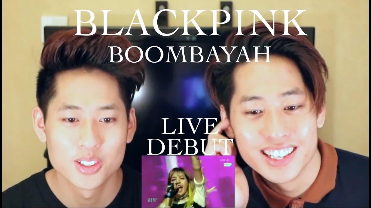 BLACKPINK - BOOMBAYAH SBS Inkigayo Reaction 블랙핑크 붐바야 (Debut Stage)