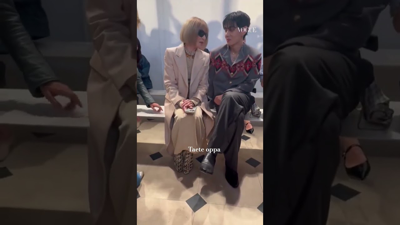 Anna Wintour inviting Tae again 🥹 #v #bts #taehyung #celine