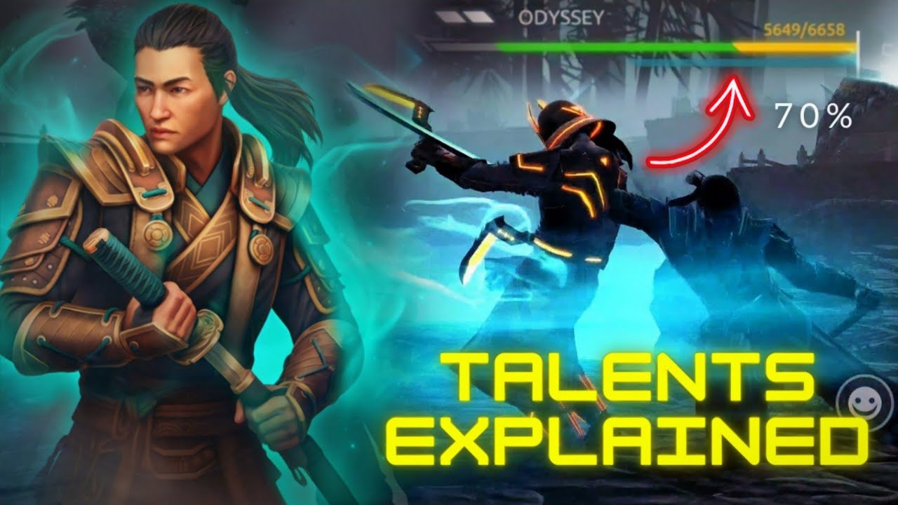 Itu All TALENT EXPLAINED 💣|| 70% Health gain 🤯 + itu all unique abilities || Shadow Fight 4 Arena