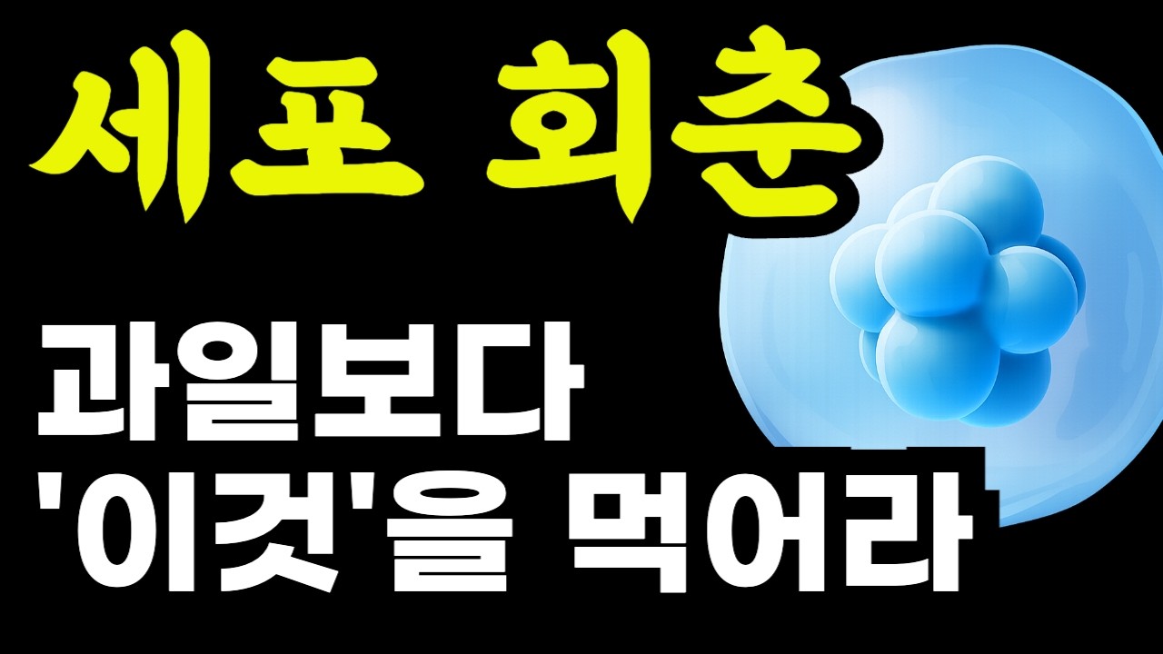 세포노화를 막으려면 과일보다 '이것'을 드세요