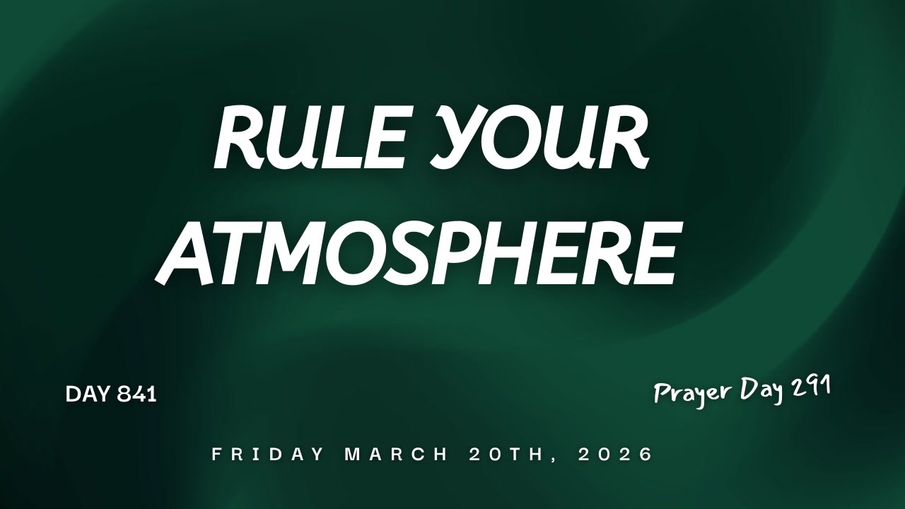 RULE YOUR ATMOSPHERE #DAY841 With Apostle Christophe SEBAGABO