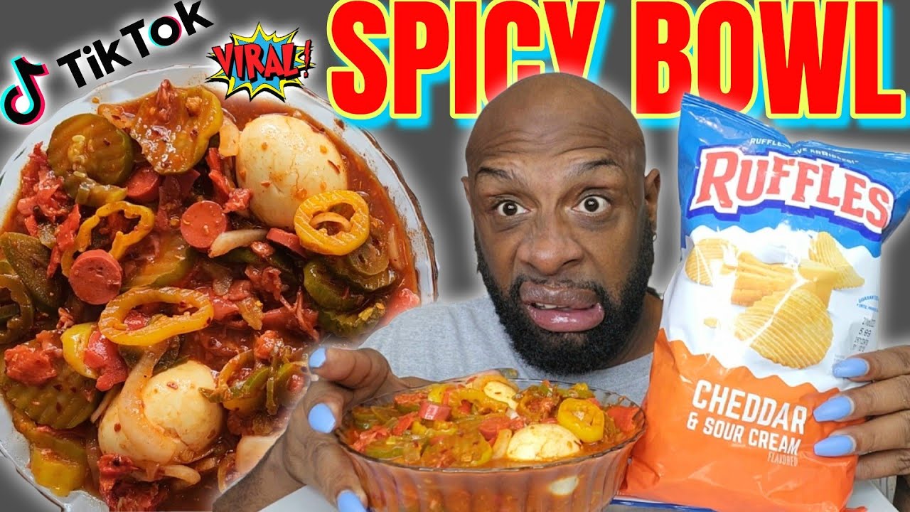 VIRAL TIKTOK SPICY BOWL | MUKBANG | EATING SHOW