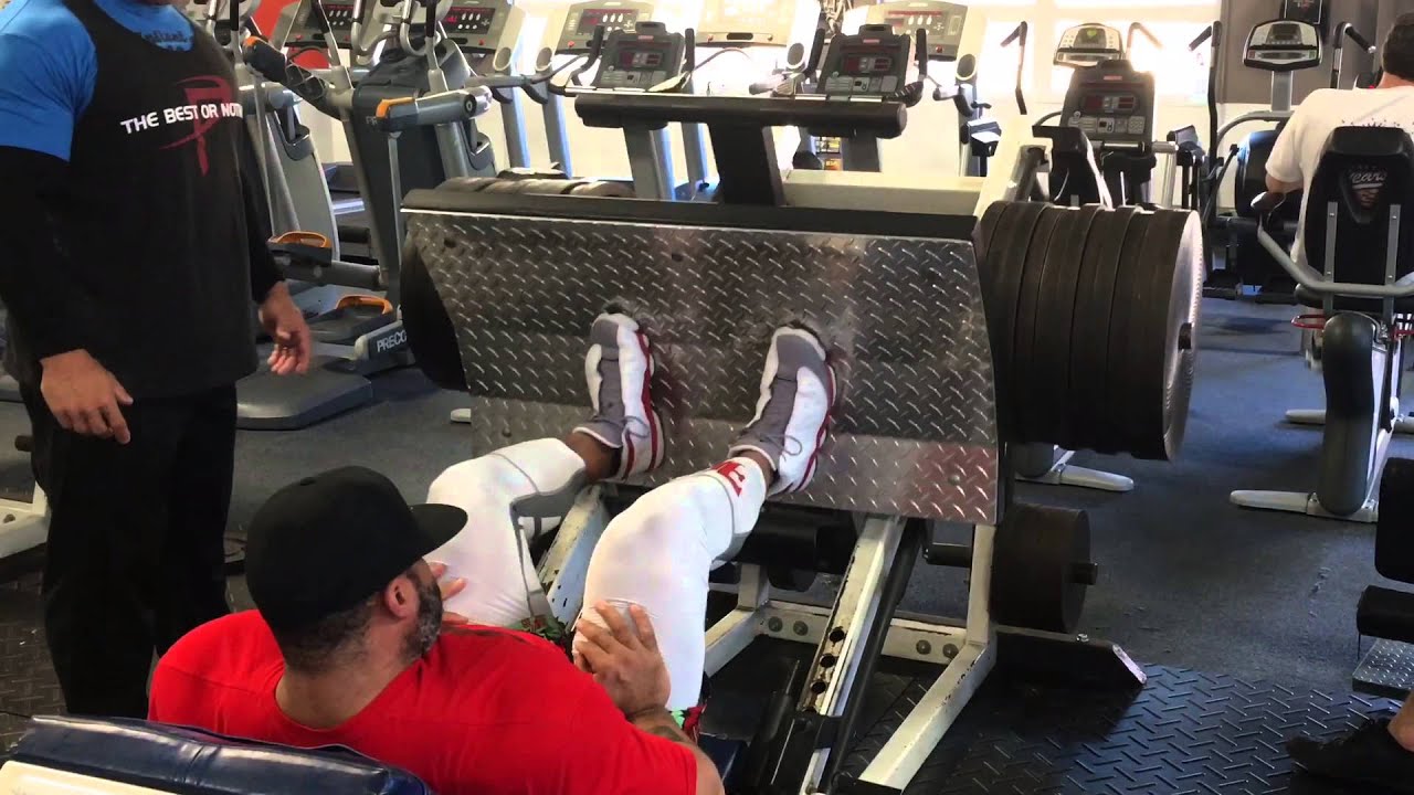 Leg Press dropset