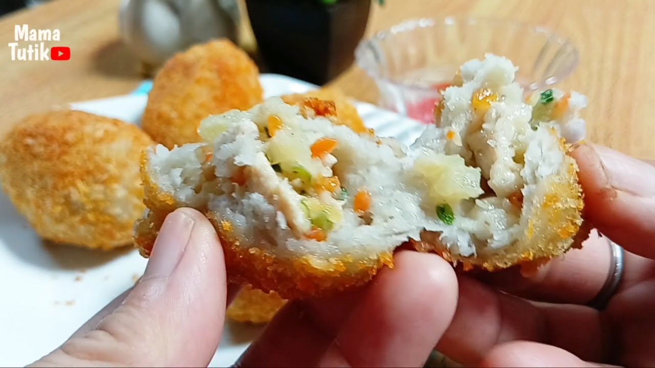 INI BENAR BENAR ENAK...!! CARA MEMBUAT RESEP KROKET UBI TALAS ISIAN AYAM DAN WORTEL