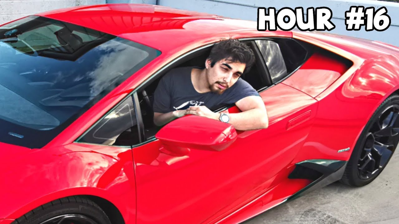 I Spent 24 Hours Straight In a Lamborghini Challenge