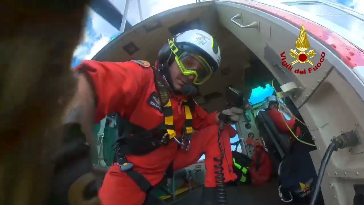 RIETI - ELICOTTERO DRAGO IN AZIONE SUL MONTE TERMINILLO