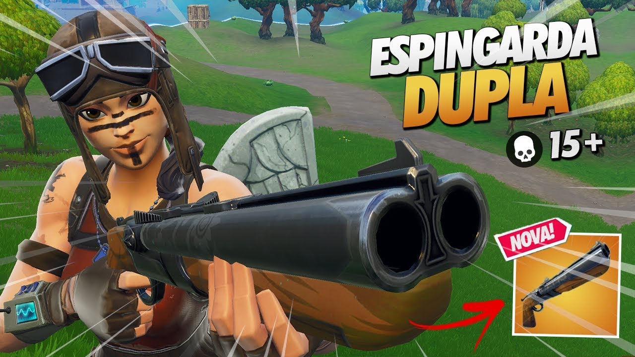 MITEI COM A ESPINGARDA DUPLA *NOVA ARMA* - FORTNITE