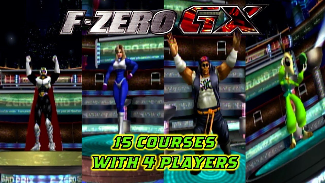 F-Zero GX - VS. Battle - The 1st 15 Courses With 4 Players
