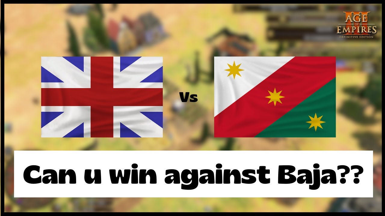 Age of Empires 3- Brits Vs Mexico | Beast8 Vs Baja teacher | Aoe3 DE | 1v1 Pro Game | 4K