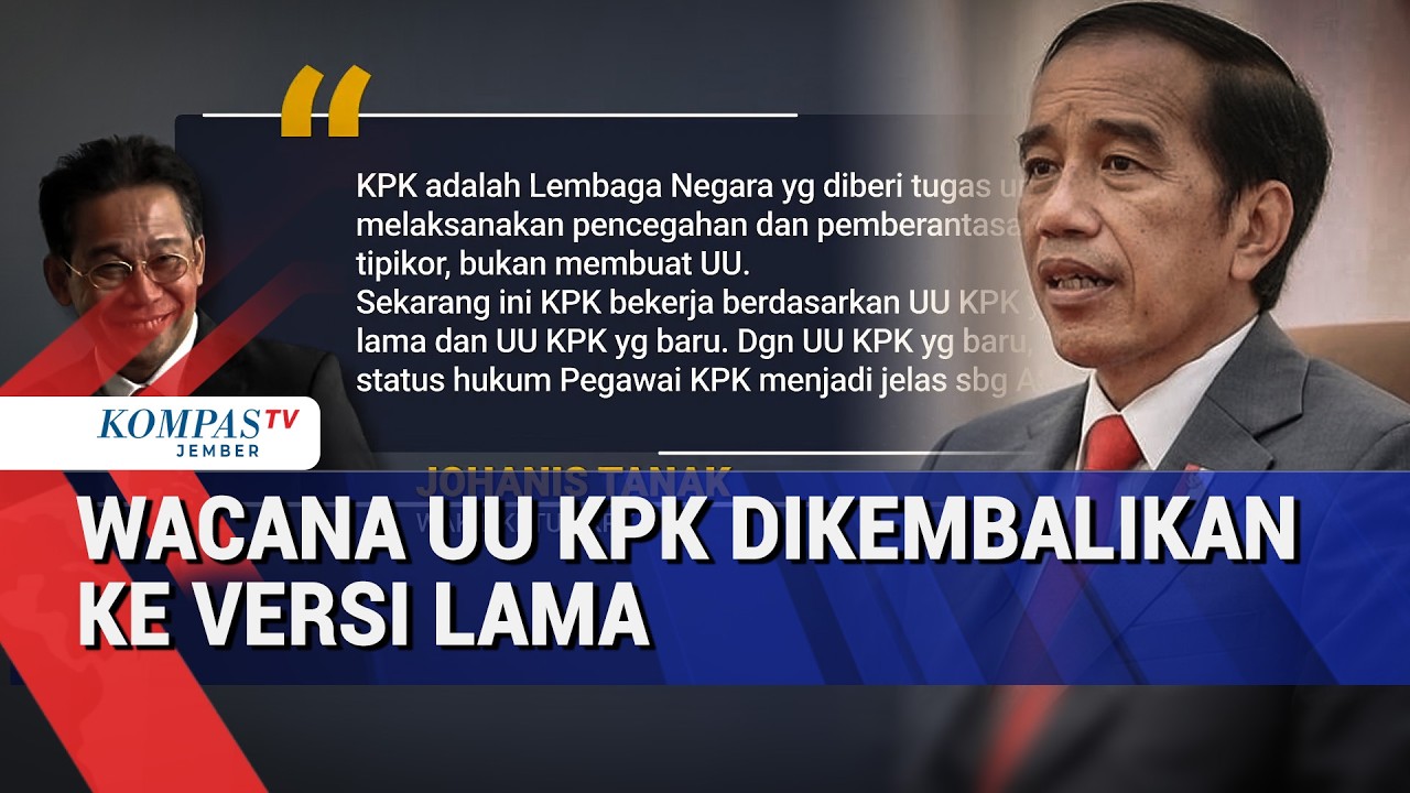 UU KPK Dikembalikan ke Versi Lama? Ini Kata Mantan Wakil Ketua KPK