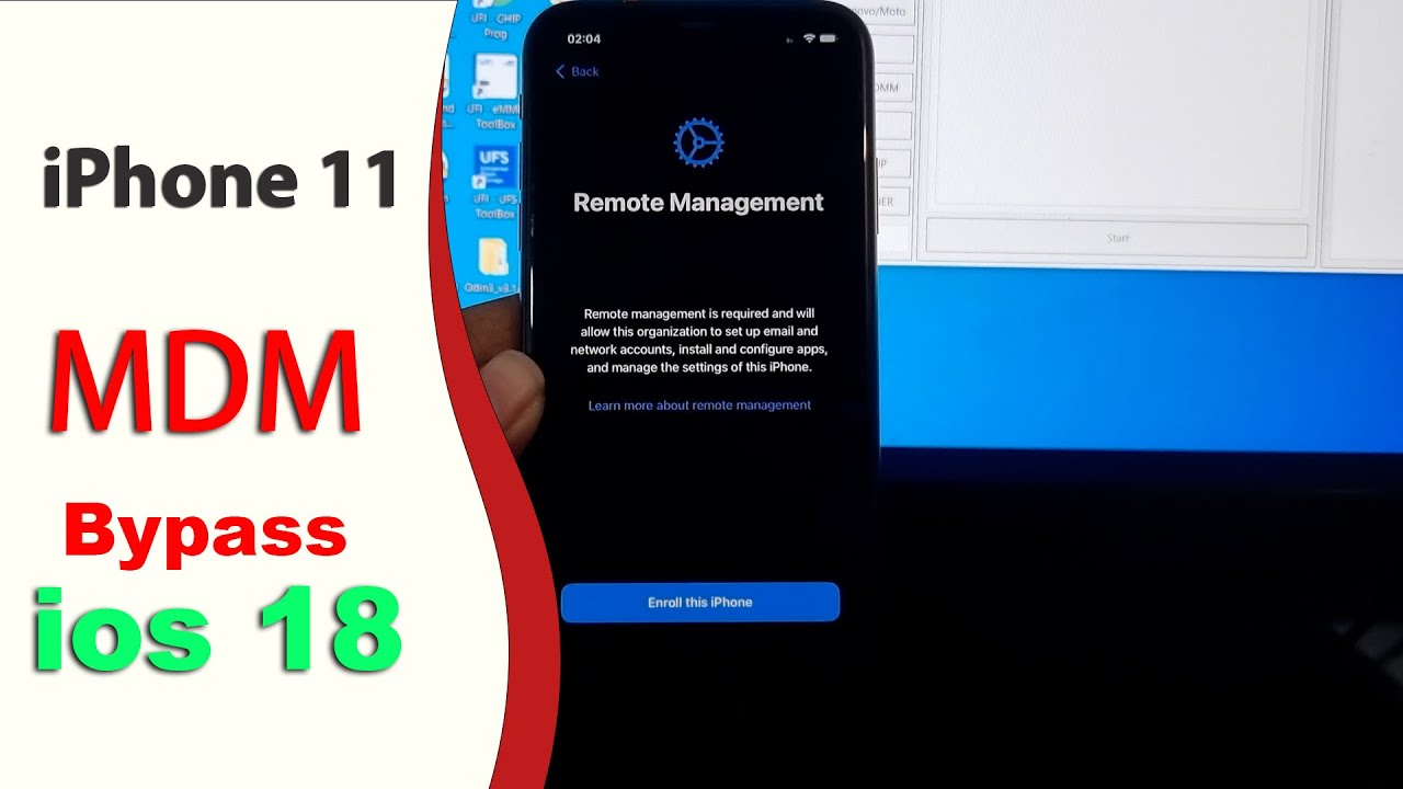 iPhone 11 MDM Bypass ios 18 | by eft pro tool