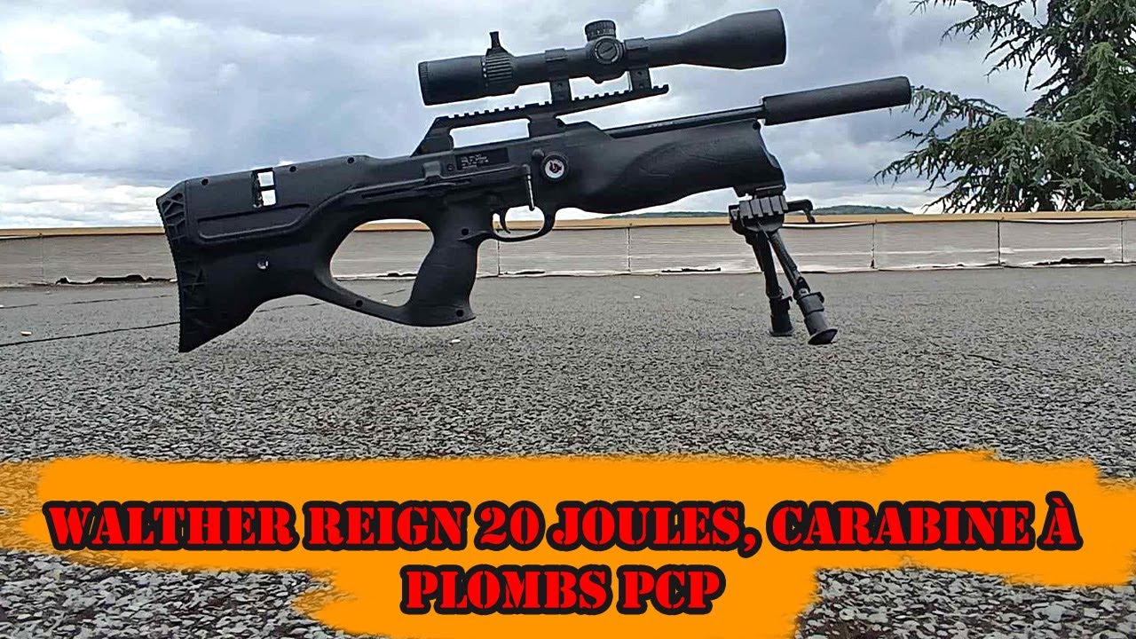 Essai de la carabine Walther Reign M2 en 20 Joules de 25 à 50 mètres