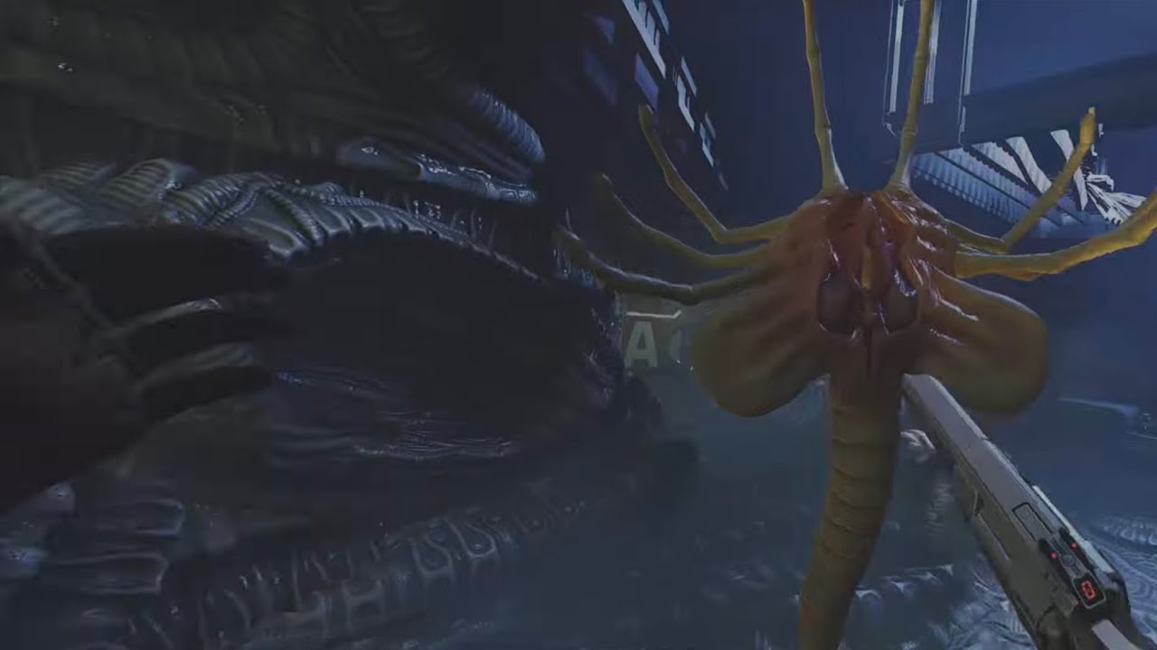 Getting attack by facehuggers. Alien rogue incursion