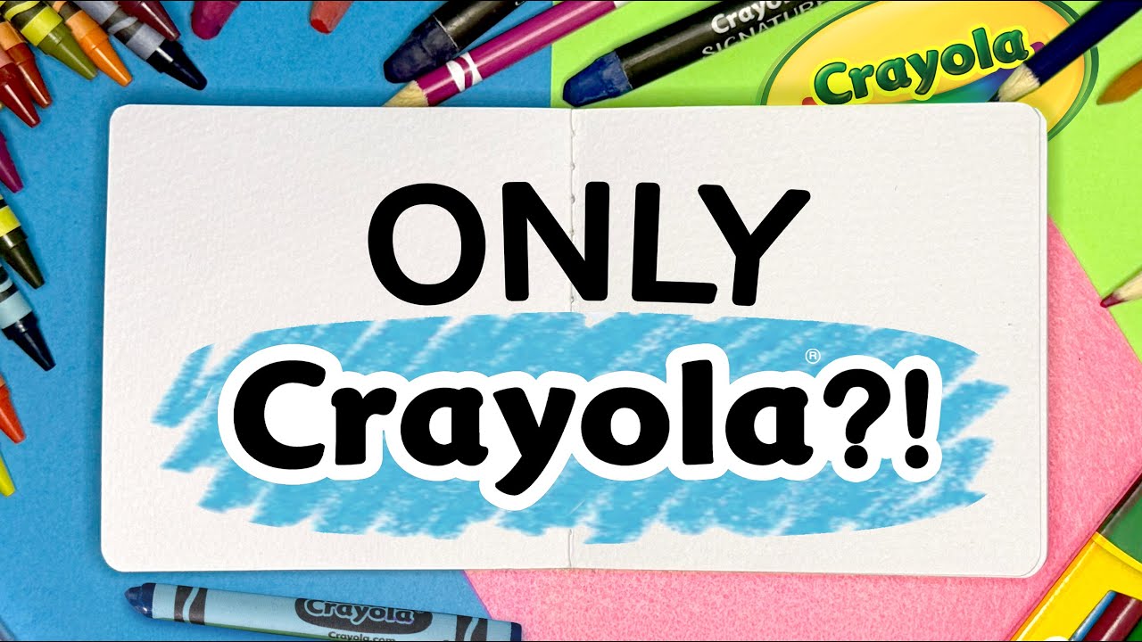 Я попробовал создать скетчбук, используя только материалы Crayola