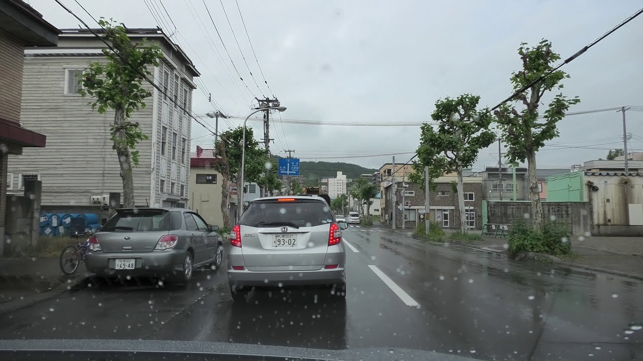 【小樽・日常ドライブ】観光地じゃない、地元の道を行く車載動画[ 小樽市 4K/30fps 2020] ウイングベイ小樽 → 竜宮通 →  長橋線 → 天狗山 → 小樽市役所 → ウイングベイ小樽