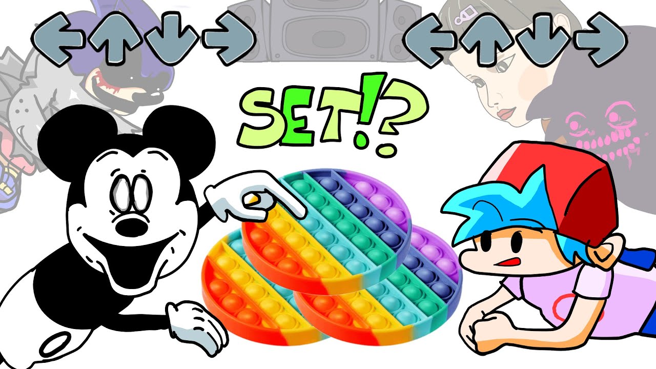 FNF Characters VS Mickey Mouse | POP-IT Battle | FRIDAY NIGHT FUNKIN ANIMATION | Sunday Night