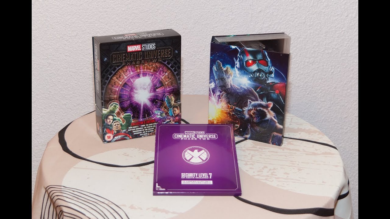 Marvel Cinematic Universe Phase Two Blu Ray Unboxing