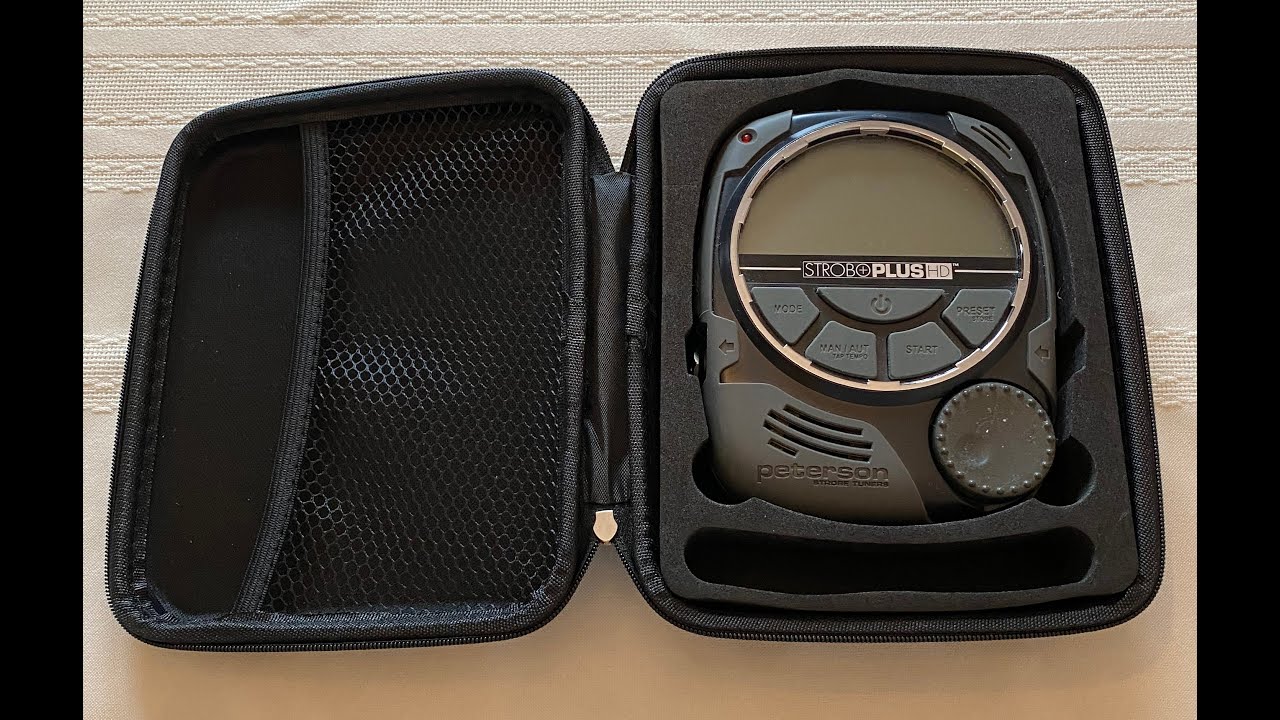 In stock, The New Peterson Case for the Strobo Plus HD tuner and the new Strobe PLUS HDC Tuner