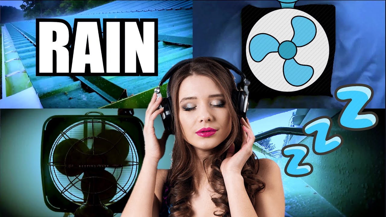 Fan and Rain Sounds for Sleep 10 Hours
