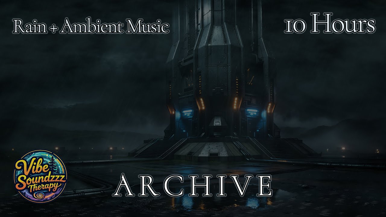 A R C H I V E | Rain & Electronic Ambient Music for Sleep & Focus | 10 HOURS